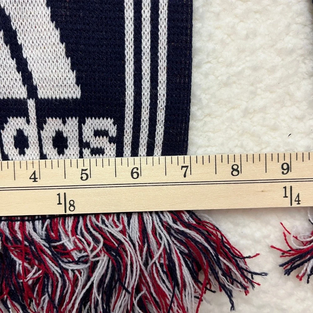 Adidas Real Salt Lake MLS Soccer‎ Scarf Red Navy Blue Gold Knit Fringe 64in